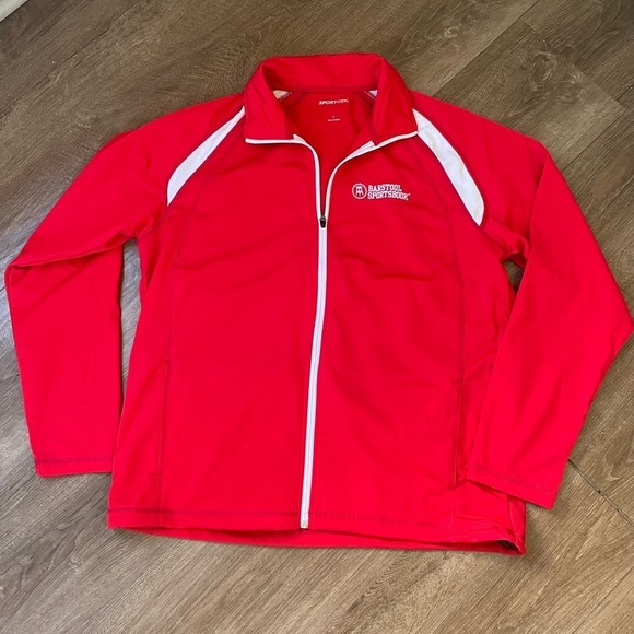 Barstool Sportsbook Red Zip Up Jacket ~ Sport-tek ~ Men’s Size L - Picture 3 of 15